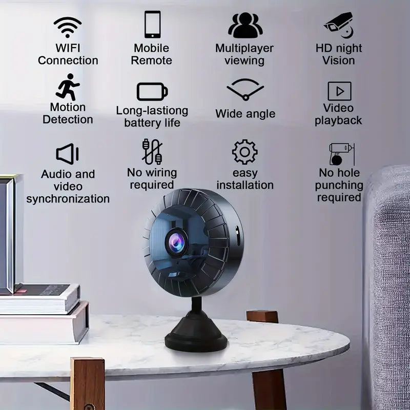 Minispy - câmara de segurança sem fio 4K com visão noturna e detecção de movimento
