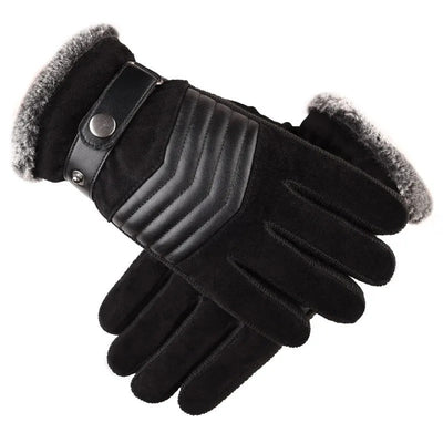 Luvas de couro casuais para homens