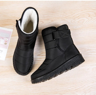 Botas de neve à prova d'água e não deslizantes para mulheres