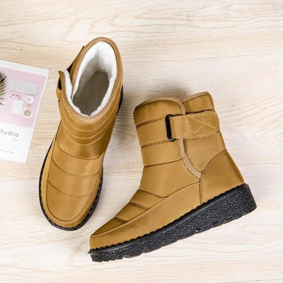 Botas de neve à prova d'água e não deslizantes para mulheres