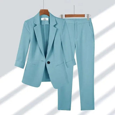 Definir enseada | Elegância: jaqueta e calça