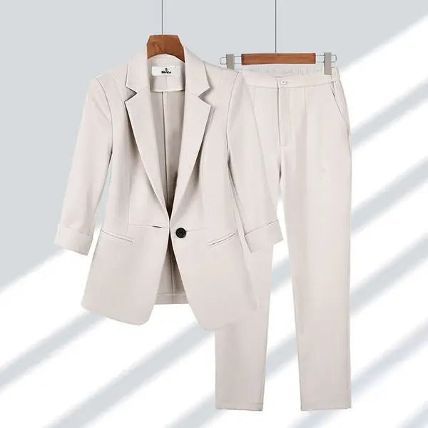 Definir enseada | Elegância: jaqueta e calça