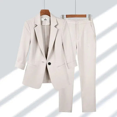 Definir enseada | Elegância: jaqueta e calça