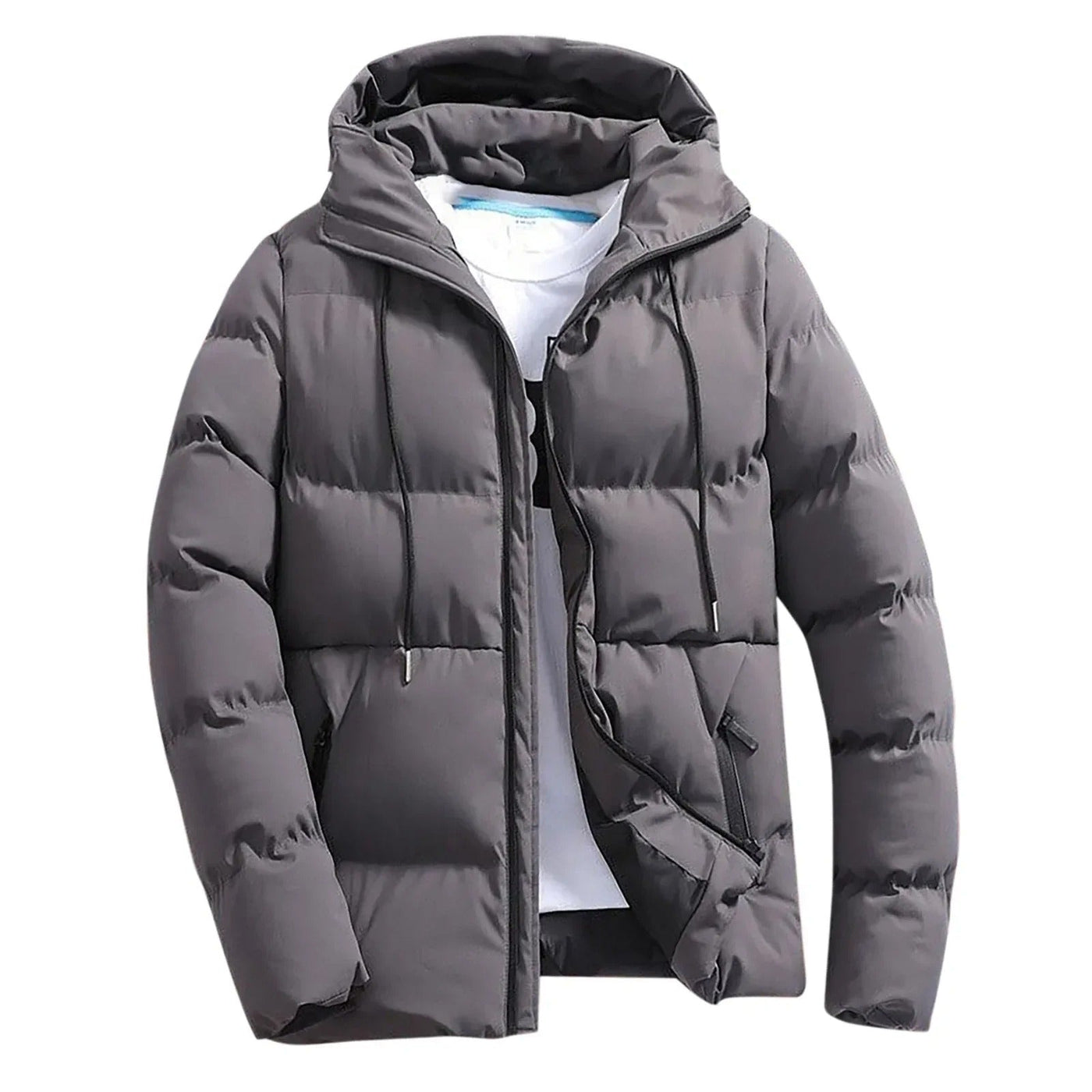 Jaqueta polar com capuz masculino