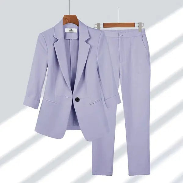Definir enseada | Elegância: jaqueta e calça