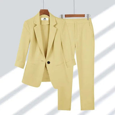 Definir enseada | Elegância: jaqueta e calça