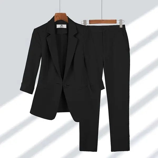 Definir enseada | Elegância: jaqueta e calça