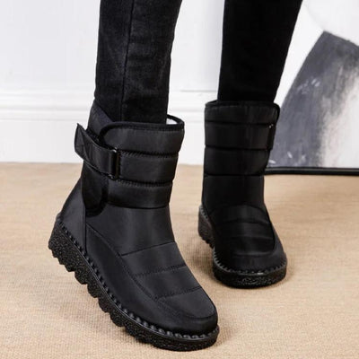 Botas de neve à prova d'água e não deslizantes para mulheres