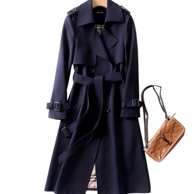Elegante Gabardina para Senhora: Atemporal, Luz e Estilo
