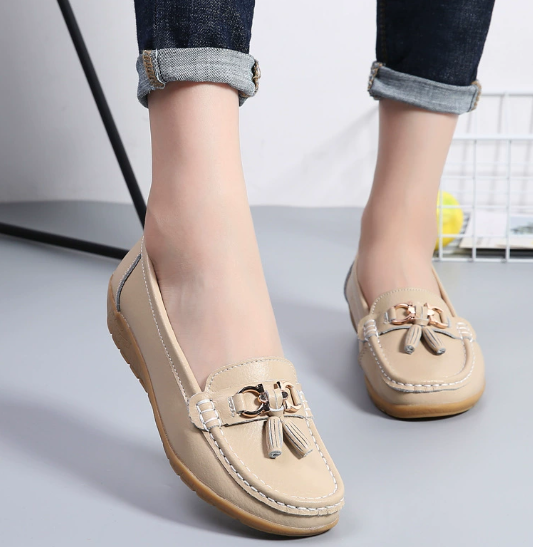 Mocasines de piel para mujer | Ortopedia
