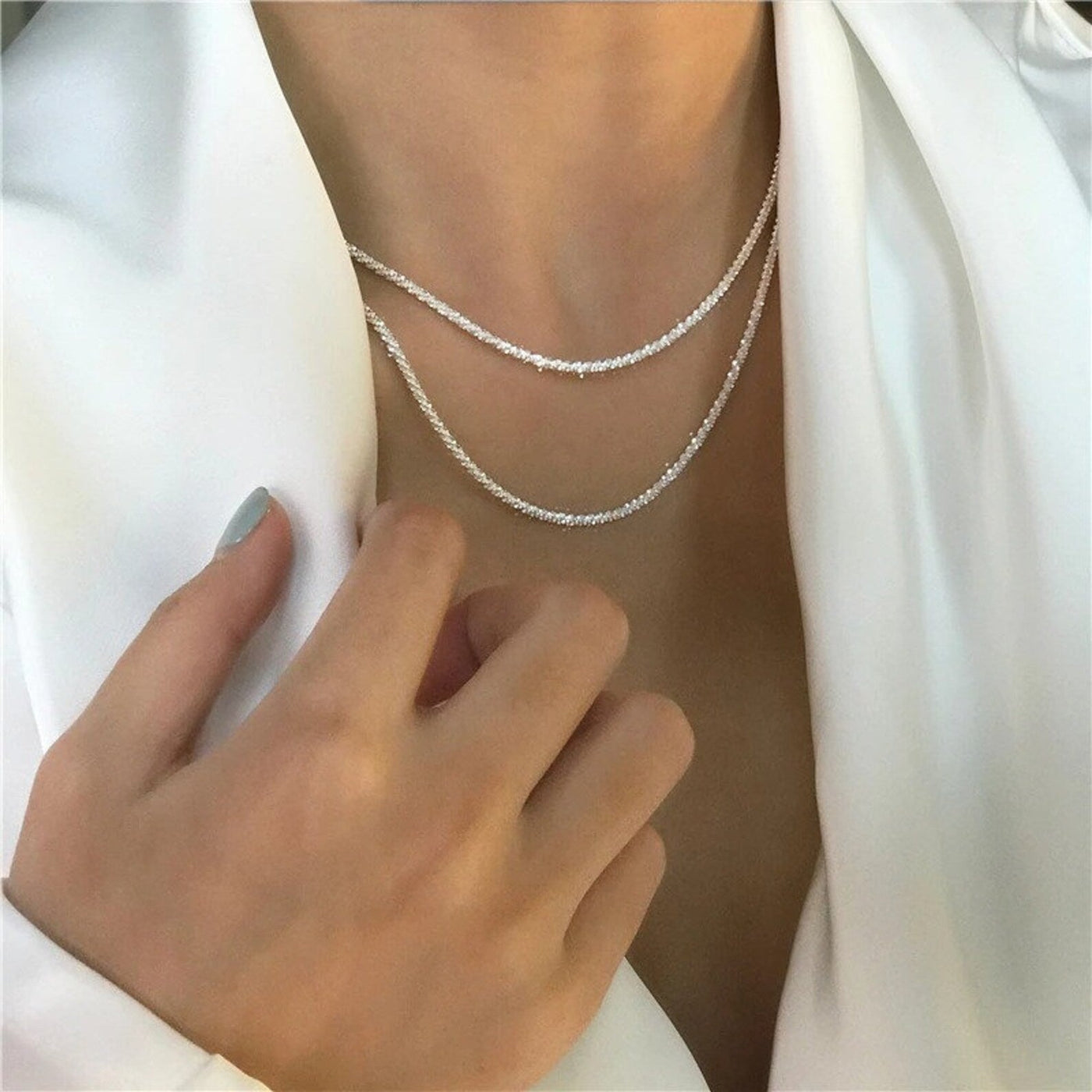Conjunto de luz das estrelas de prata