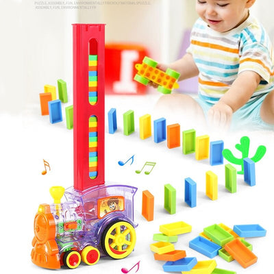 Stack bricks - Domino Montessori train toy
