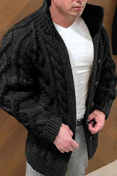 Dawe - Cardigan de ante com o pescoço masculino