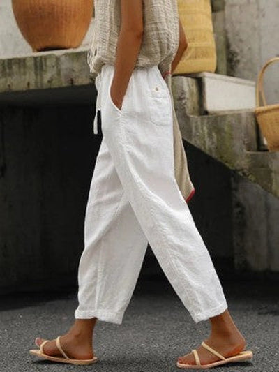 Pantalones ligeros de algodón para un confort relajado en el día a día