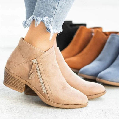 Botas de couro ortopédicas para mulheres