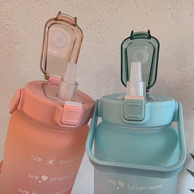 Motivational water bottle | 2l respectful of the environment