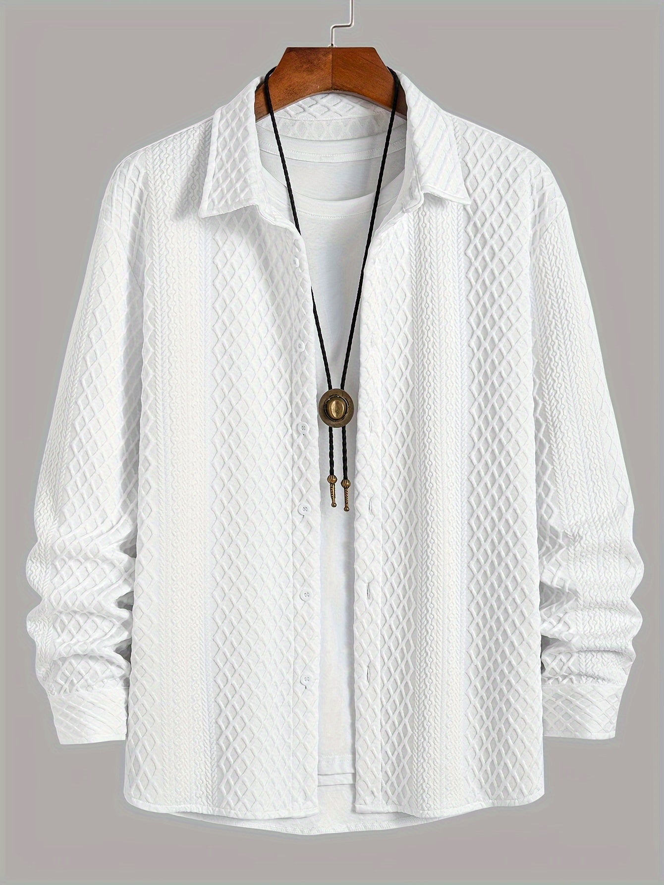 Camisa de homem de malha elástica: conforto moderno com um toque clássico