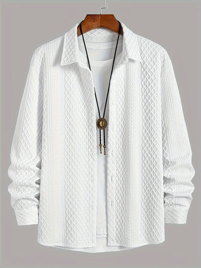 Camisa de homem de malha elástica: conforto moderno com um toque clássico