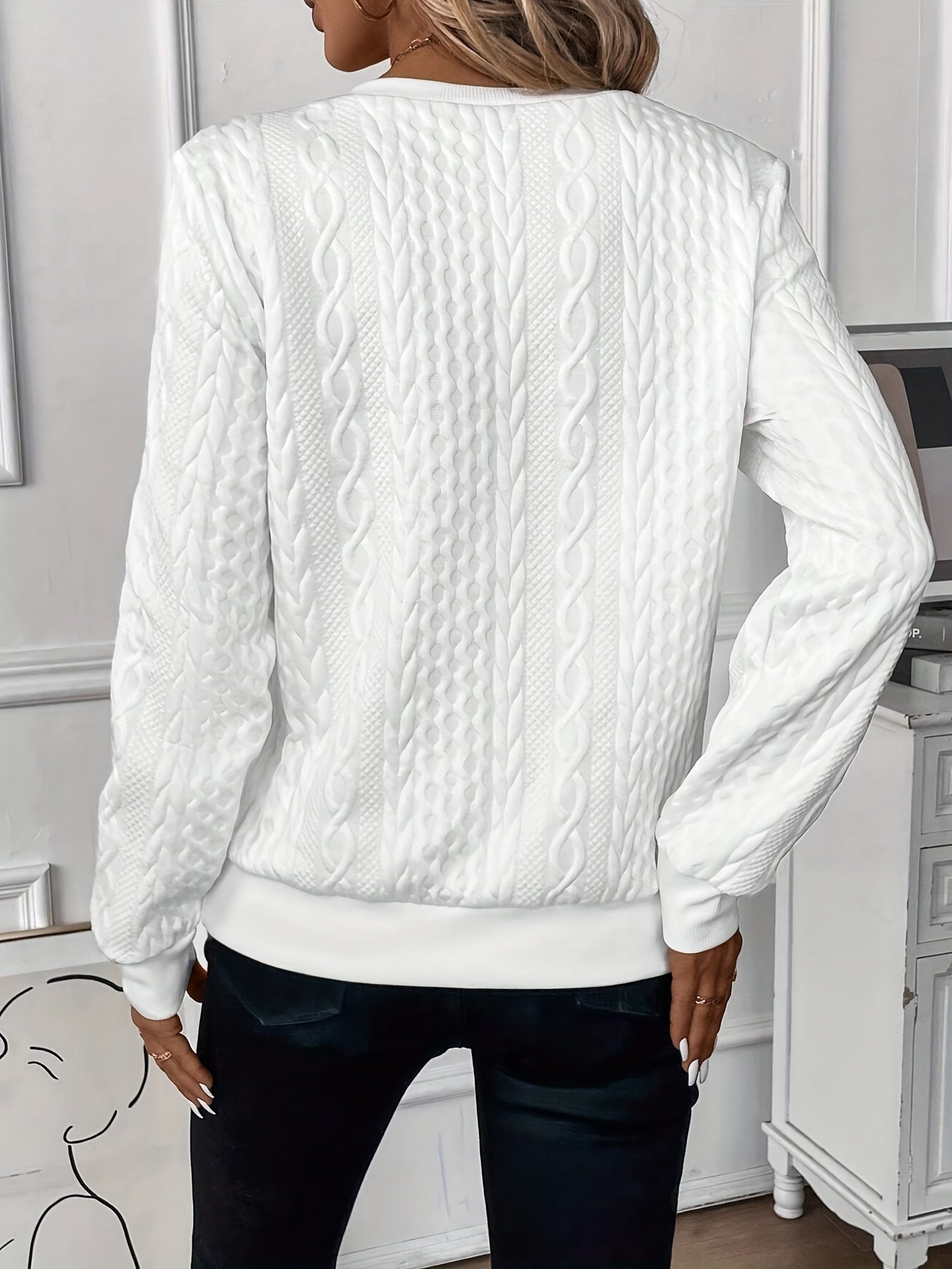 Sweater de malha elegante