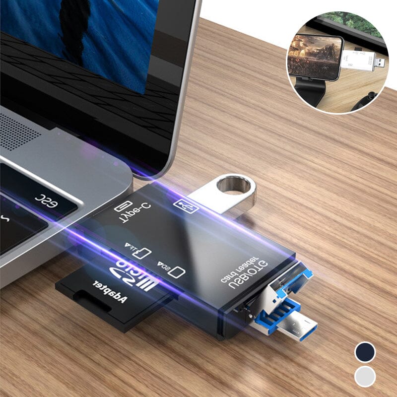 Snapbit | Leitor de cartões multifuncionais - transferência rápida de dados para telefones celulares e laptops