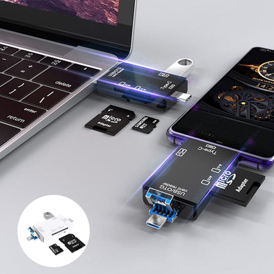 Snapbit | Leitor de cartões multifuncionais - transferência rápida de dados para telefones celulares e laptops