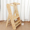 Torre de aprendizado dobrável Montessori para crianças pequenas - Assistente de culinária portátil de madeira natural