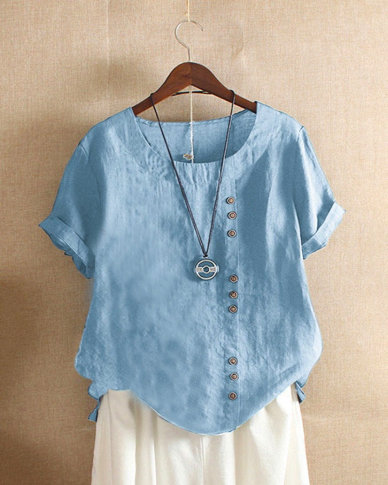 Blusa de mangá curta para mulheres