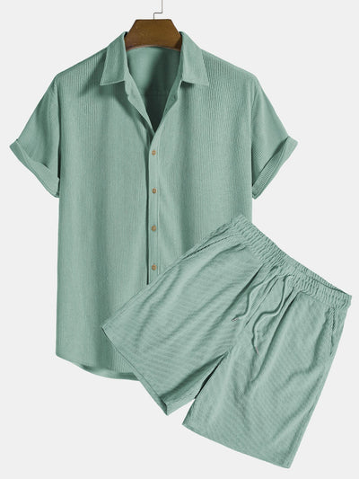 Pantagens curtas e camisa de verão para homens - Fridolin