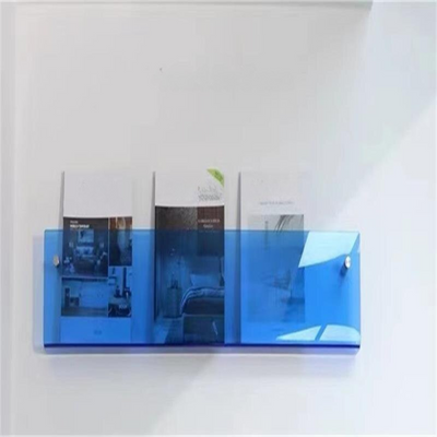 Estantería de pared Revistero acrílico transparente