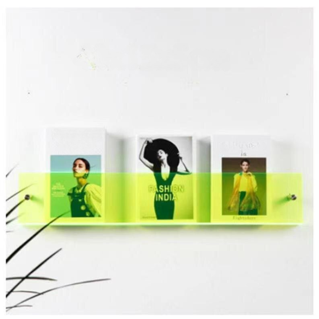 Estantería de pared Revistero acrílico transparente