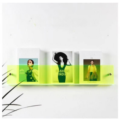 Estantería de pared Revistero acrílico transparente