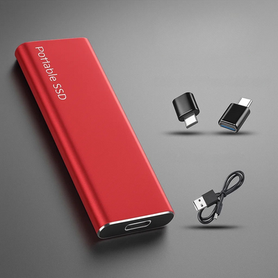 SSD portátil com transferência rápida de dados USB-C