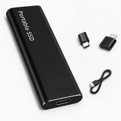 SSD portátil com transferência rápida de dados USB-C