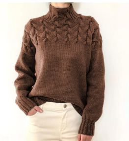 Hillegonda | Maglia oversize morbida a collo alto