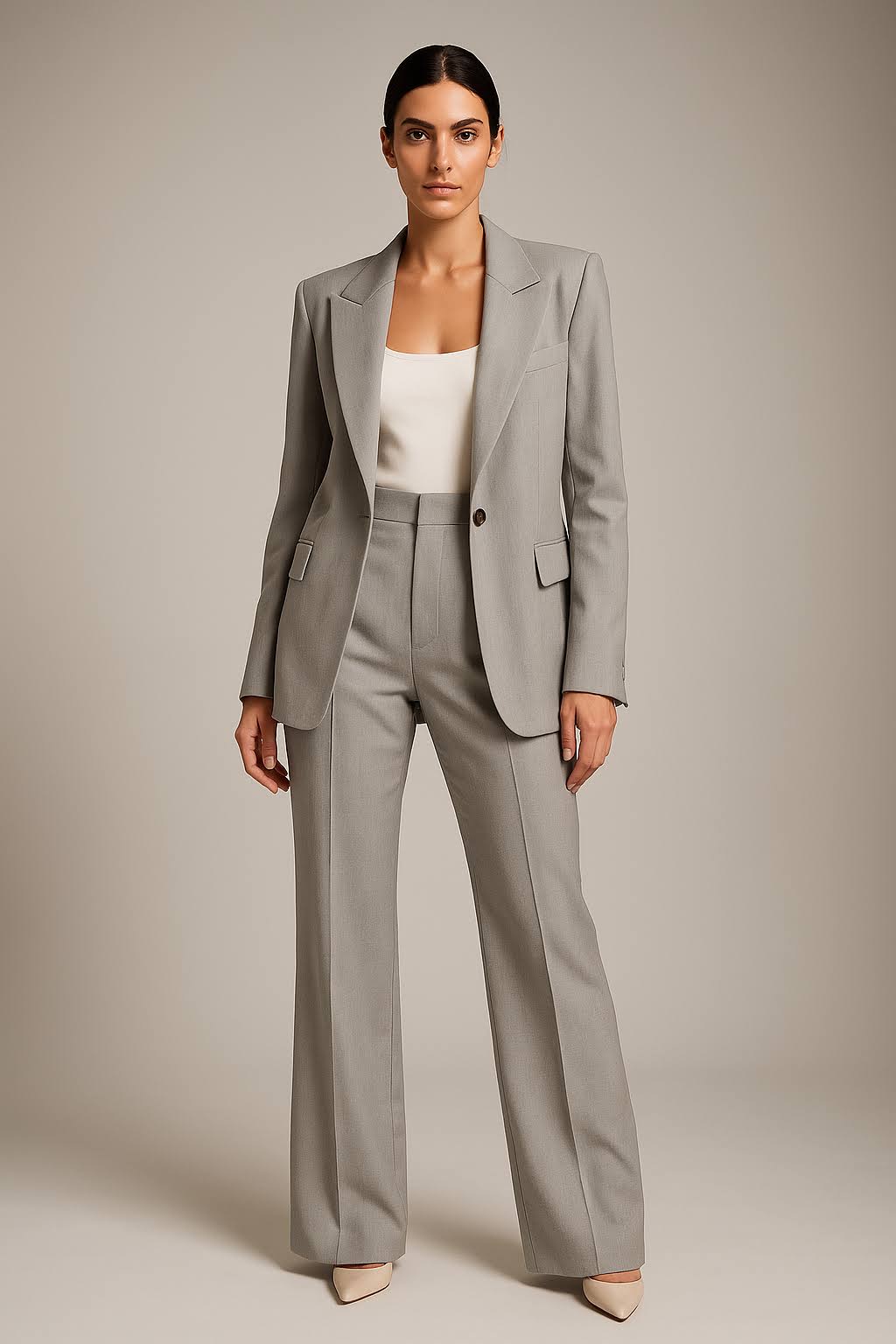 Zweiteiliges Damen Anzugset – Blazer & Hose im Business-Look
