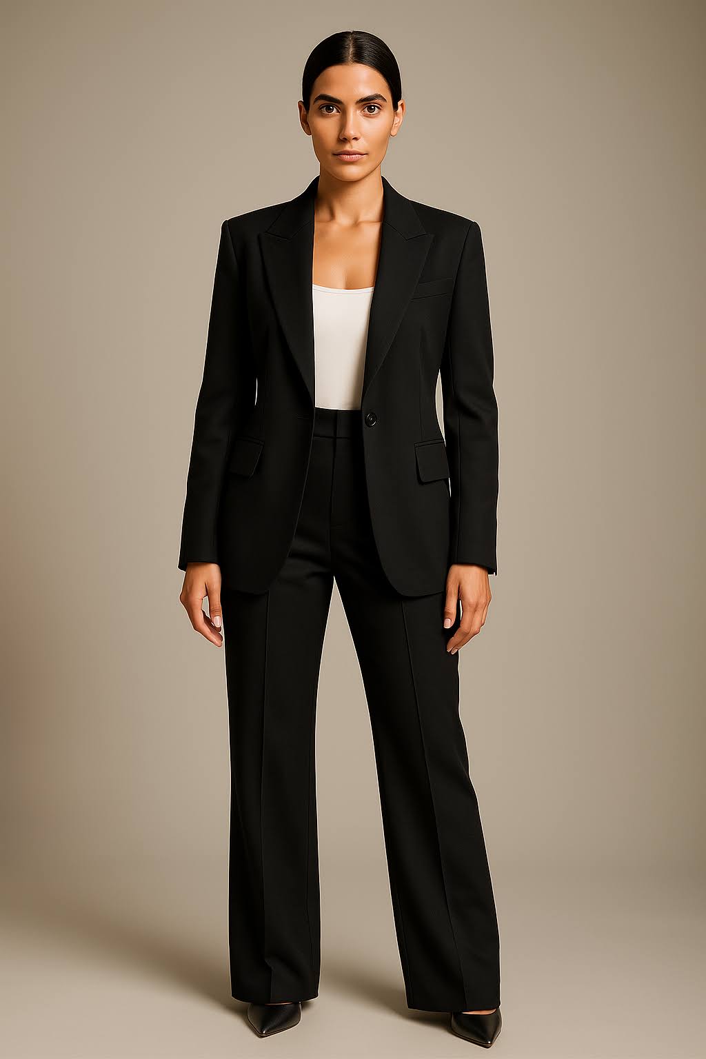 Zweiteiliges Damen Anzugset – Blazer & Hose im Business-Look