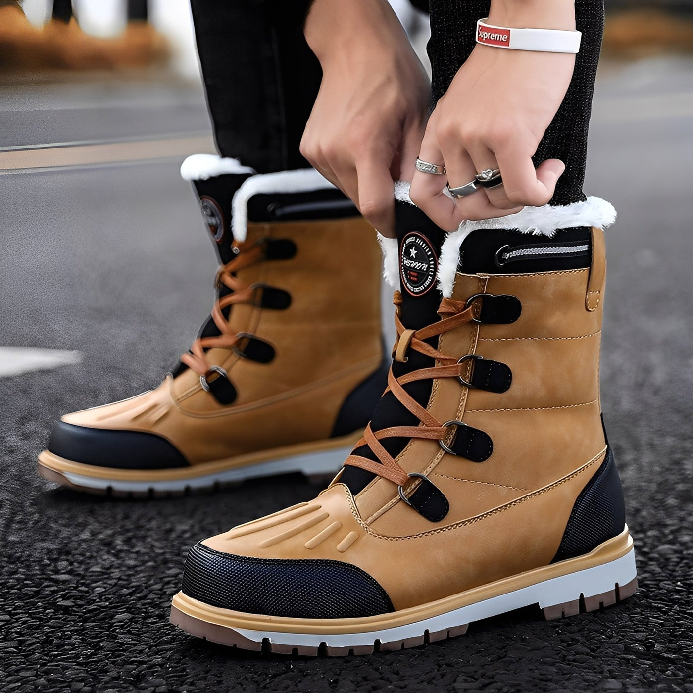 Royston - Botas para hombre elegantes y resistentes a la intemperie