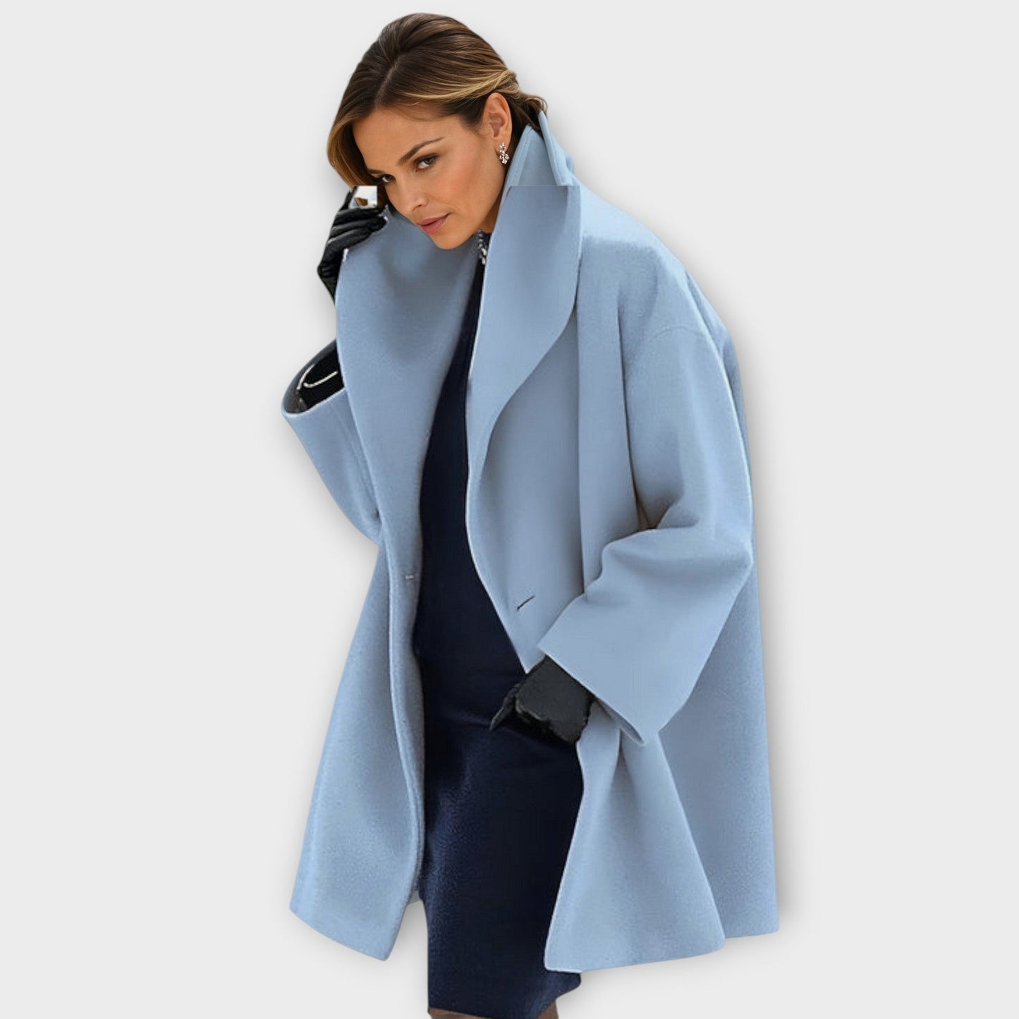 Damen Oversized Wintermantel im modernen Stil