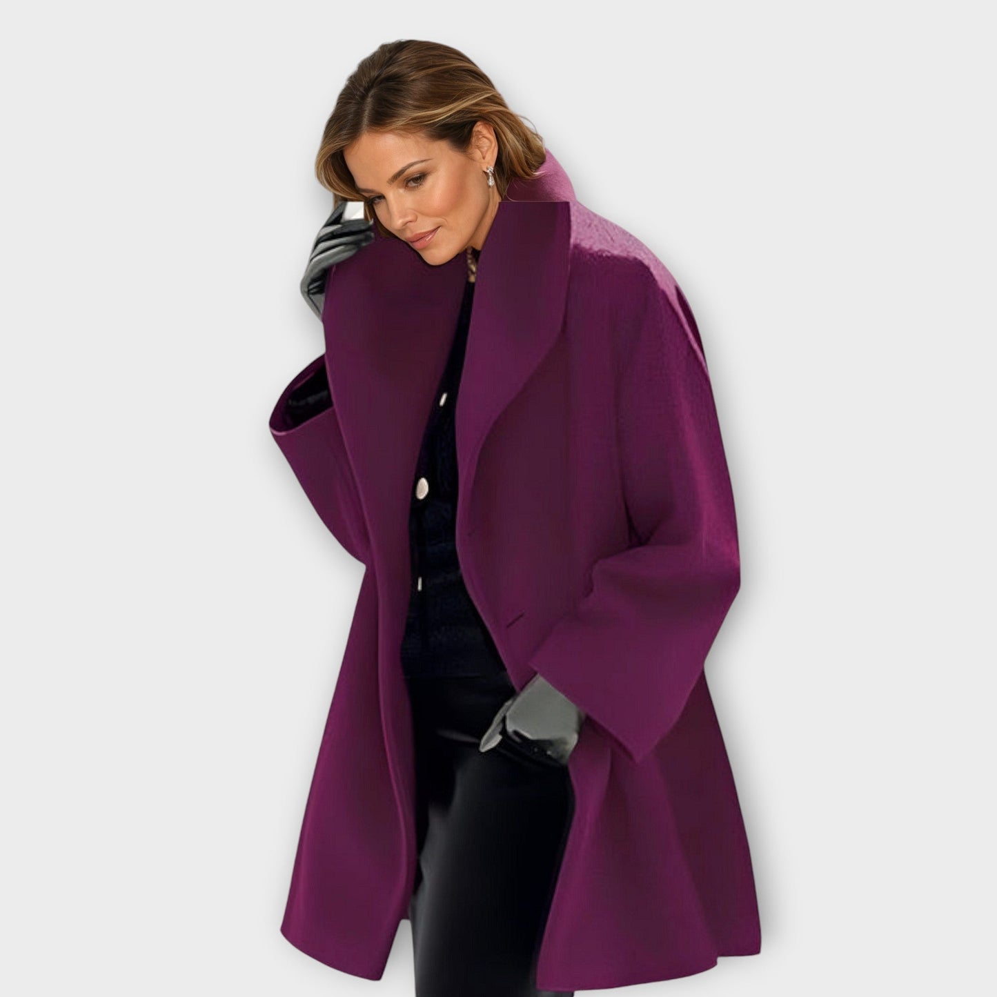 Damen Oversized Wintermantel im modernen Stil