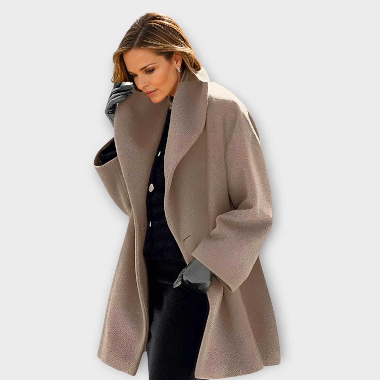 Damen Oversized Wintermantel im modernen Stil