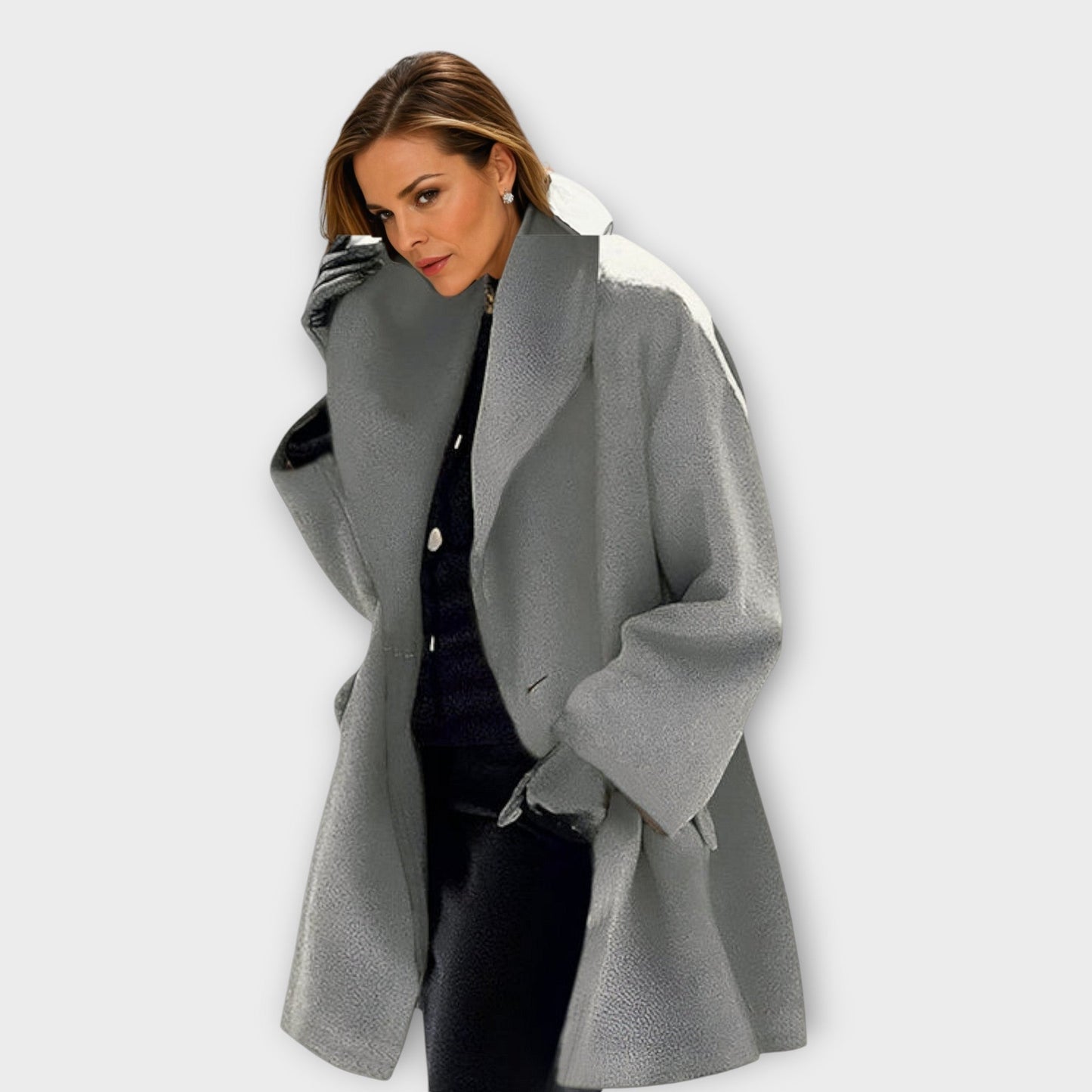 Damen Oversized Wintermantel im modernen Stil