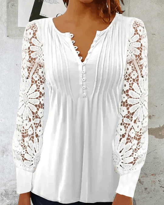 Jeanne - elegante blusa de mangá longa