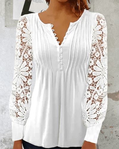 Jeanne - elegante blusa de mangá longa