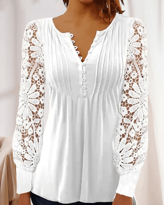Jeanne - elegante blusa de mangá longa