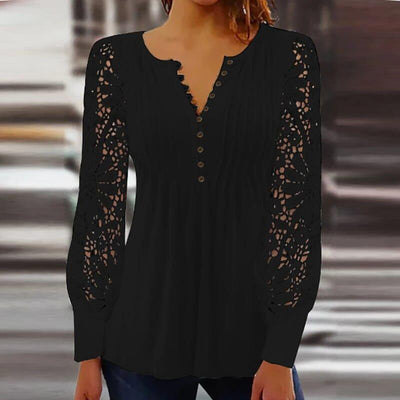 Jeanne - elegante blusa de mangá longa