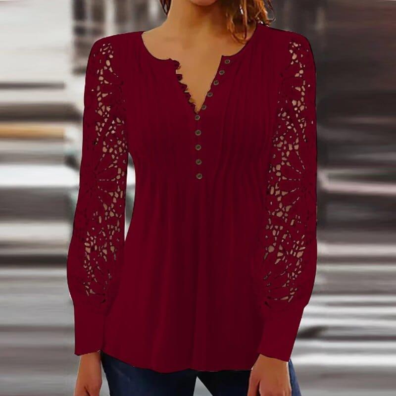 Jeanne - elegante blusa de mangá longa