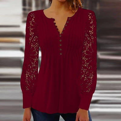 Jeanne - elegante blusa de mangá longa