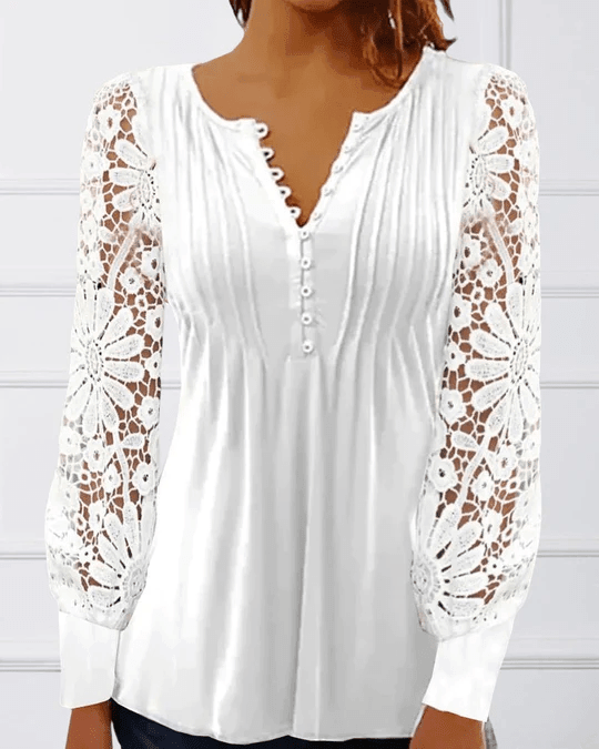 Jeanne - elegante blusa de mangá longa