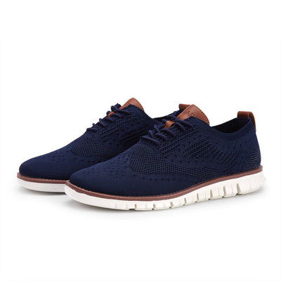 Jonas | Sapatos de renda masculina com parte superior respirável: leve, flexível e elegante