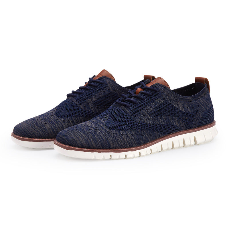 Jonas | Sapatos de renda masculina com parte superior respirável: leve, flexível e elegante